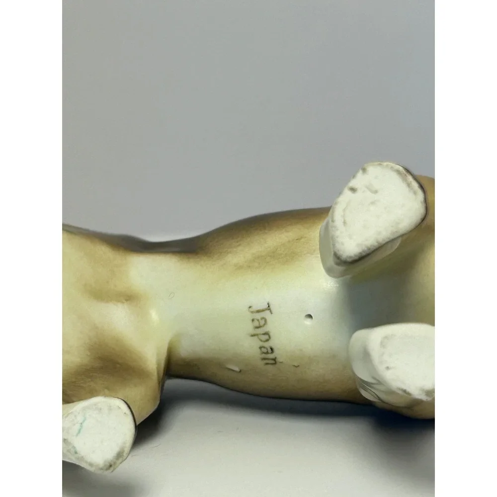 Vintage German Shepherd Dog Figurine Ceramic Japan Porcelain‎ Standing Statue